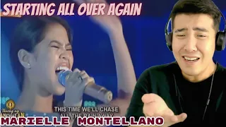 [REACTION] JMIELLE | Tawag ng Tanghalan: Marielle Montellano -Starting Over Again