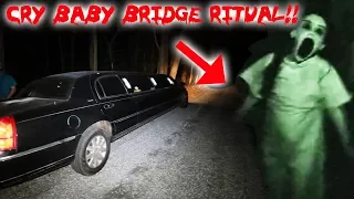 THE CRY BABY BRIDGE RITUAL ON THE HAUNTED CRY BABY BRIDGE! | MOE SARGI