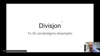 Divisjon - Flere eksempler - Nivå 3