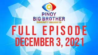 Part 1 | PBB SEASON 10 December 3, 2021 | #pbbkumunity