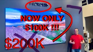 WORLD PREMIERE ! FIRST EVER $200,000 Samsung 110” 4K microLED TV - unboxing install, hands on review