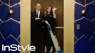 Fred Armisen and Natasha Lyonne | 2020 Golden Globes Elevator | InStyle | #shorts