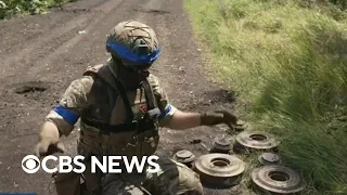 Russian landmines create danger for Ukrainian soldiers