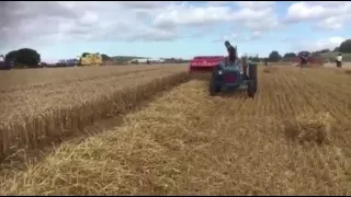 Fordson dexta & McCormick international baler yesterday's farming 2016