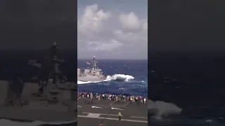 WARSHIP (wait for it!) DDG-105 makes a nose dive 😱 #shorts