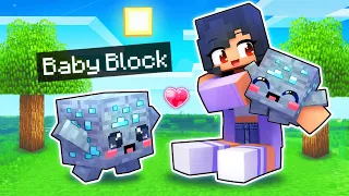 We ADOPTED Baby Blocks In Minecraft!