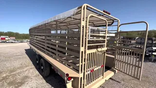 6.8x24’ Delco Livestock Trailer