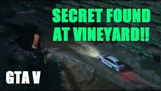 Mysterious Secret FOUND EVERYNIGHT at Vineyard!!! (GTA 5 Mystery)