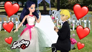 Adrien proposes to Marinette Wedding Married Modeling Miraculous ladybug doll episode