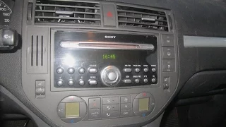 Espaniol Ford C-MAX Sony Set Time Car-Radio - Set Car-Radio Time