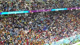 Ghana Fans Celebrating After Losing To Uruguay