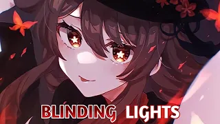 Nightcore - Blinding Lights | Lyrics (Meddus Trap Remix)