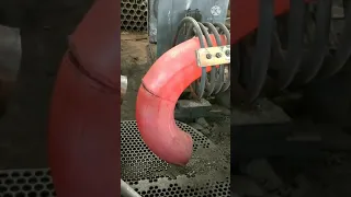 How It's made.45° steel Pipe Elbow.Very Satisfying Factory Machines Video.