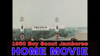 1950 BOY SCOUT JAMBOREE AT VALLEY FORGE, PENNSYLVANIA  HOME MOVIE  w/ GOVERNOR DRISCOLL XD51344