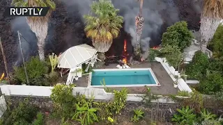 ultima hora: la lava del volcan LA PALMA arrasa el paso ! 🙁