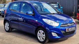 2012 (62) Hyundai I10 Active 1.2 Auto 5Dr in Alpine Blue. 11k Miles. 2 Owners. 6 Services. £8990