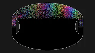 A particle version of Penrose's unilluminable room