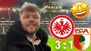 EINTRACHT IS BACK! Marmoush lässt Adler hoch fliegen 🦅 SGE - FCA 3:1 ⚽️🏟️ | Bundesliga STADIONVLOG