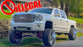 Illegally Driving Squatted Truck In Banned States … *COPS REVOKED LICENSE*