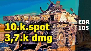 EBR 105 10K BEST SPOT DAMAGE  3.7K World of Tanks