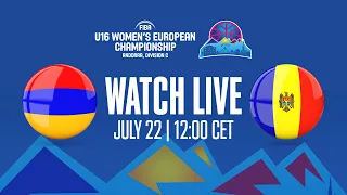 Armenia v Moldova | Full Basketball Game | FIBA U16 Women's European Championship 2023 - Division C