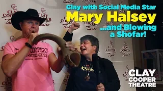 Clay with Social Media Sensation Mary Halsey, Missy Elliot's Funky White Sister!