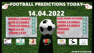 Football Predictions Today (14.04.2022)|Today Match Prediction|Football Betting Tips|Soccer Betting