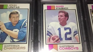 1973 Topps Football Cards - Vintage Profile of Key Cards Hall of Famers HOF