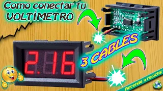 ⚡⚡⚡ Como conectar el voltímetro de 3 cables para tu fuente de alimentación ATX o cualquier otra ⚡⚡⚡