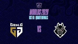 [TH] GEN vs G2 | Quarterfinals | 2020 World Championship