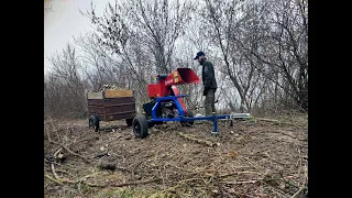 Безкоштовні дрова на подрібнювач PALCHE (набили 2 куба за 1,5 год)