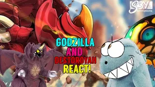 Godzilla and Destoroyah React to Baby Godzilla x Kong: Destoroyah vs Mothra – Animation 24
