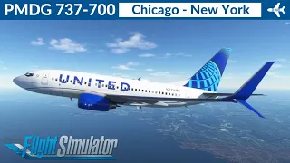 [MSFS] PMDG 737-700 United Airlines | Chicago to New York | VATSIM Livestream