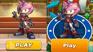 Sonic Dash vs Sonic Forces - Rusty Rose New Character Unlocked Sonic Prime - All Characters Unlocked