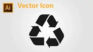 How to Draw Recycle Icon - Adobe Illustrator