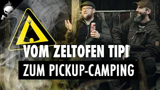 KEINEN PLATZ für ZELTOFEN TIPI gefunden 😱 Neue Kraxe, Lagerfeuer, Essen  // Vanlife im Pickup