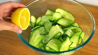 Eat this cucumber salad for breakfast every day and you will lose belly fat!