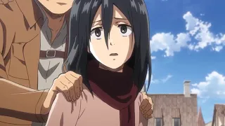 People stopping/ trying to make Mikasa calm down compilation