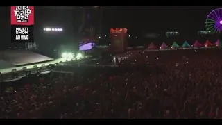 Billie Eilish reacts to the crowd chanting ‘I Love You’ in Brazil