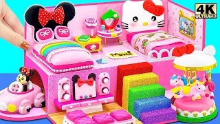 Make Cute Bedroom Minnie, Hello Kitty, Kirby Style Compilation - DIY Miniature Clay House