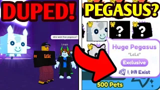 DUPED!? HOW i GOT a HUGE PEGASUS NFT in Pet Simulator X