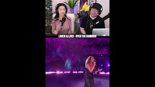 Loren Allred sings Somewhere Over The Rainbow On AGT Fantasy Semi-Finals #Shorts Reaction