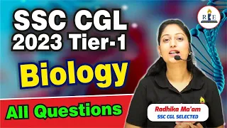 SSC CGL 2023-2024 Tier-1 All Biology Questions by Radhika Mam| Questions Level High