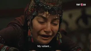 Selcan crying to her dead Son Suleyman    Ertugrul S05E54