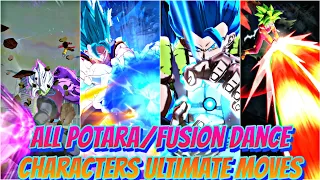 ALL POTARA/FUSION DANCE CHARACTERS ULTIMATE MOVES 🔥 IN DRAGON BALL LEGENDS