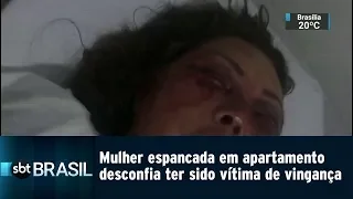 Mulher espancada em apartamento desconfia ter sido vítima de vingança | SBT Brasil (25/02/19)