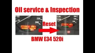 BMW E34 oil reset 520i