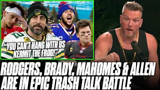 Rodgers Calls Mahomes "Kermet The Frog," Josh Allen BURIES Tom Brady?! | Pat McAfee Reacts