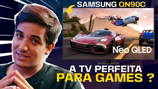 A TV PERFEITA PARA GAMERS!! Review Samsung Neo QLED Gaming Tv QN90C