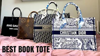 Best Book Tote - Reviewing & Ranking Louis Vuitton On The Go, Dior Book Totes & YSL Rive Gauche